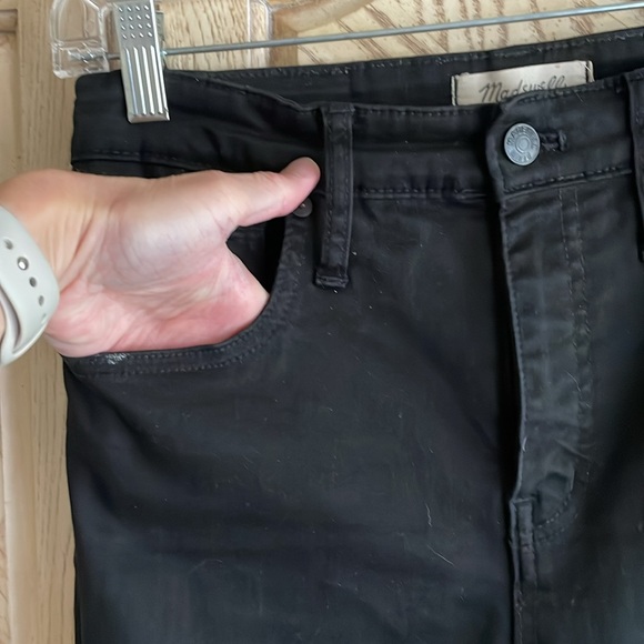 Madewell Women’s Curvy High-Rise Skinny Black Jeans - Size 28 - Picture 3 of 10
